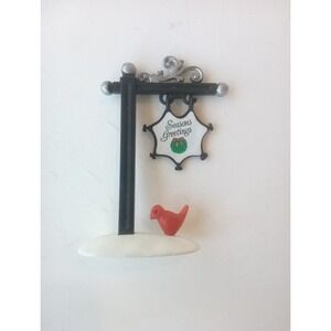 Lemax Accessory -Echanted Forest Seasons Greetings Sign